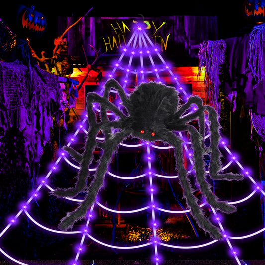 Frightening 48-inch Big Spider Suitable for Indoor and Outdoor.