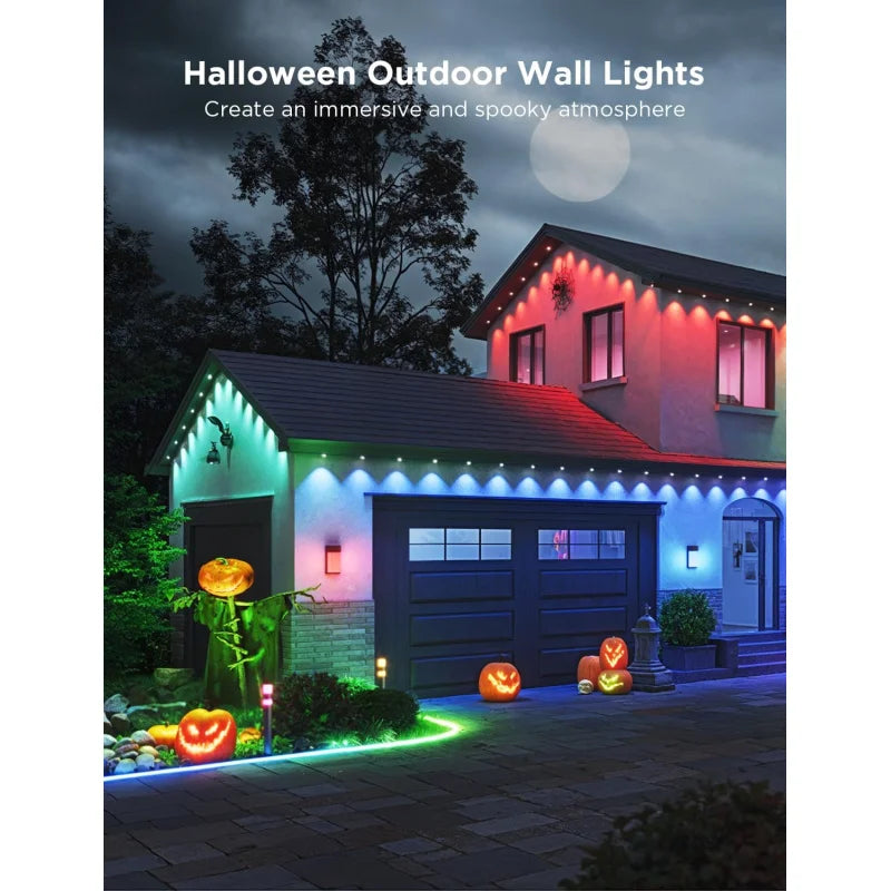 Waterproof Halloween 1500LM Smart Outdoor Light With 45 Scene Modes.