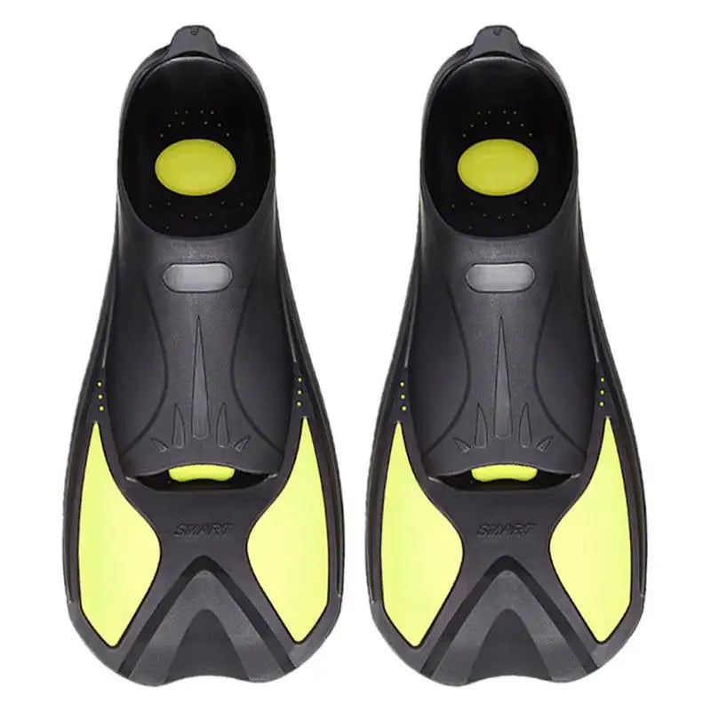 Travel Size Short Snorkel Fins For Adults.