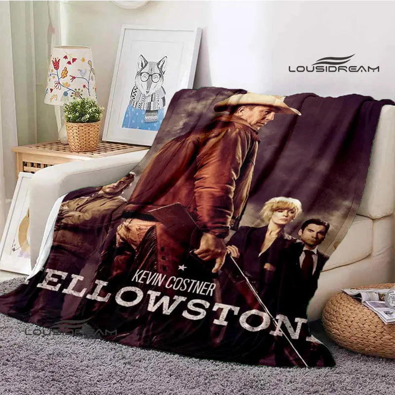 Yellowstone TV Series Logo Blanket Throw For Home, Travel, Camping, ETC.