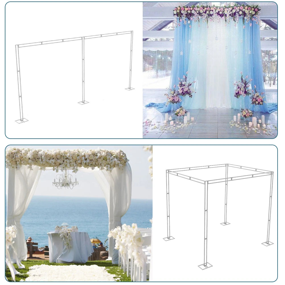 10ft Heavy Duty Height Adjustable All Occasion Canopy With Backdrop Stand Kit Height Adjustable.