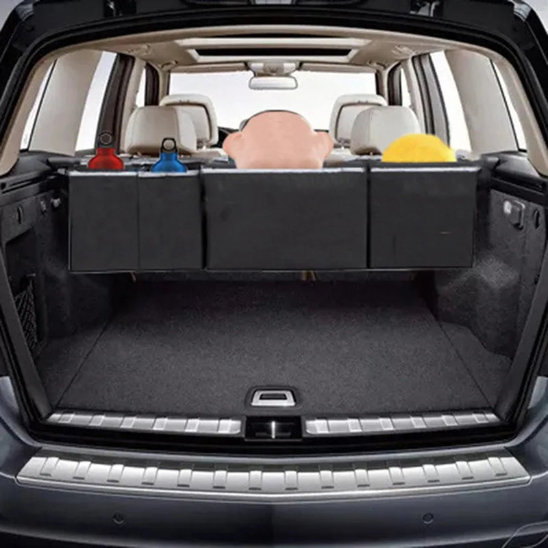 Multipurpose Automobile Interior Over Back Seat Trunk Organizer Storage Bag.