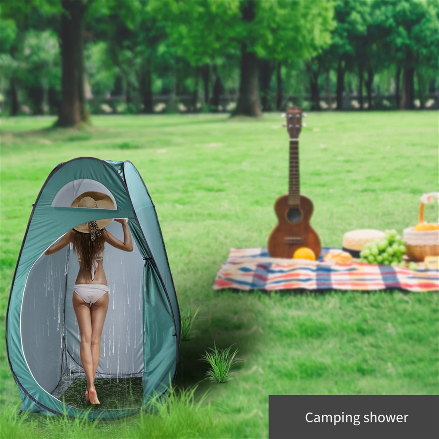 Multiple Use Pop-Up Privacy Tent With Carry Bag.