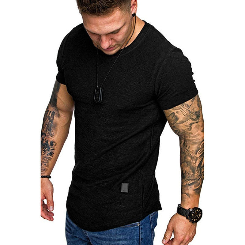 Men Bodybuilding T-Shirt Fitness Short-Sleeve - mybestlifemarket