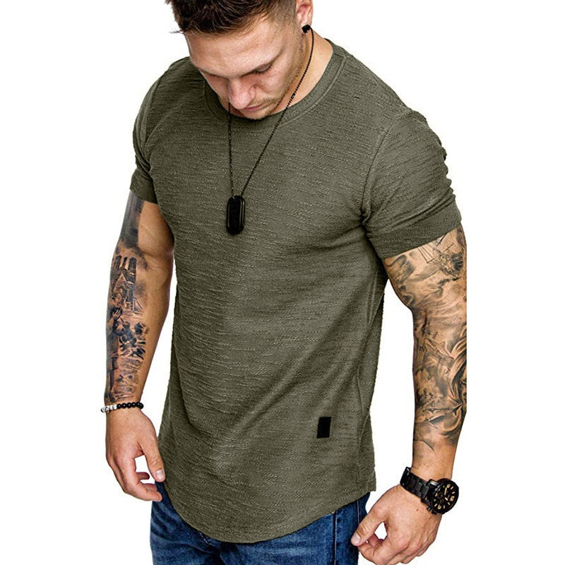 Men Bodybuilding T-Shirt Fitness Short-Sleeve - mybestlifemarket