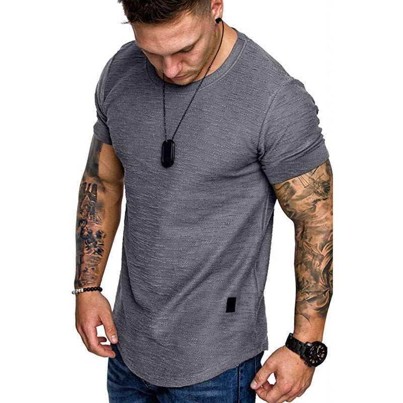 Men Bodybuilding T-Shirt Fitness Short-Sleeve - mybestlifemarket