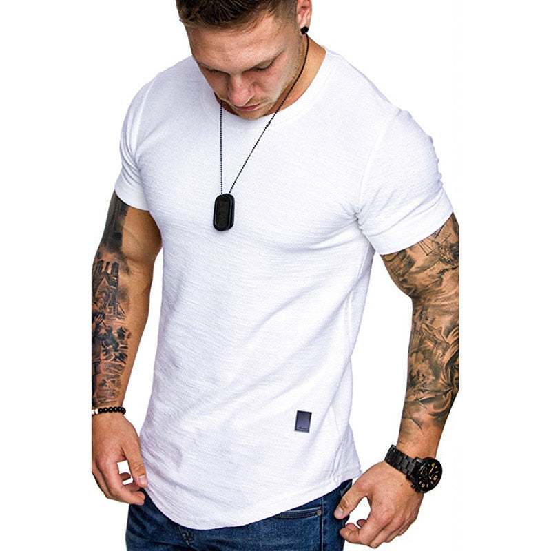 Men Bodybuilding T-Shirt Fitness Short-Sleeve - mybestlifemarket