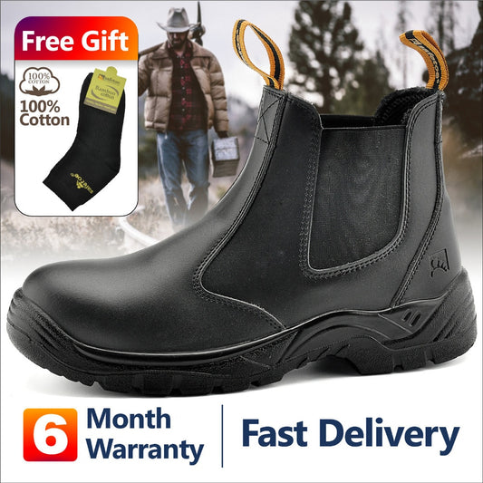 Waterproof Leather Steel Light Weight Breathable Work Boots