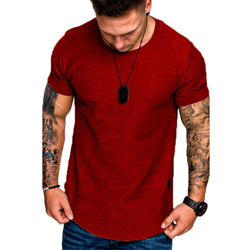 Men Bodybuilding T-Shirt Fitness Short-Sleeve - mybestlifemarket