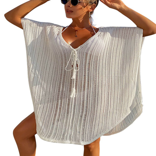 Women Summer Sexy Knitted Bathing Suit Cover Up - mybestlifemarket